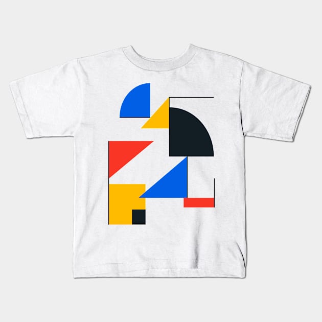 BAUHAUS 05: Exhibition 1923 | Mid Century Series Kids T-Shirt by ayeyokp